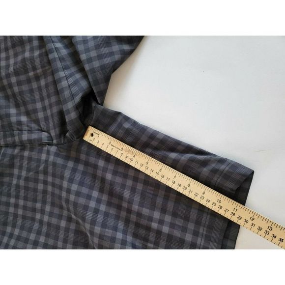 Nike 38 x 11" 452712 Core Black Plaid Flat Front Golf Shorts - Picture 10 of 11